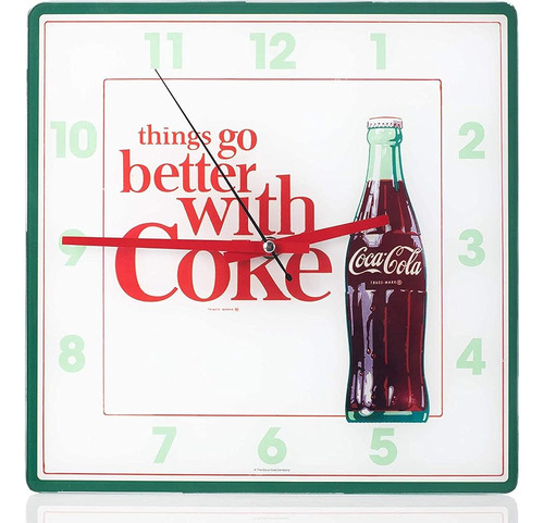 Botella De Coca Cola Las Cosas Van Mejor Con, Reloj De Pared