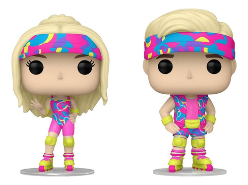 Funko Pop Barbie Movie Barbie Y Ken Patinando, Paquete De 2