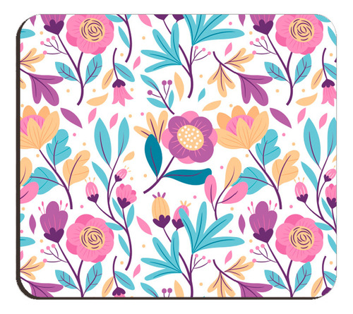 Mouse Pad Flores Violes Rosas Personzalidos Diseño 806