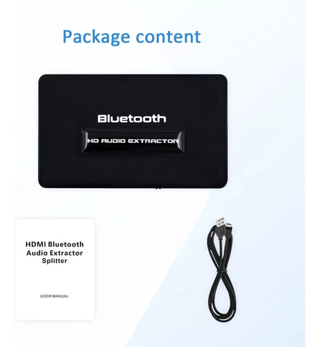 Extractor De Audio Bluetooth Hdmi Conector Bluetooth V5.0 4