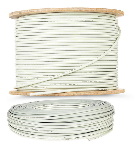 Cabo Manga 8x26 Awg - Com Blindagem Bege - 1 M