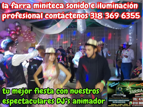 Imagen 1 de 10 de Alquiler Miniteca, Sonido Luces Dj Video Beam 3183696355