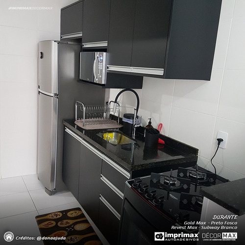 Imagem 4 de 8 de Adesivo Preto Fosco Envelopamento 2m X 1m