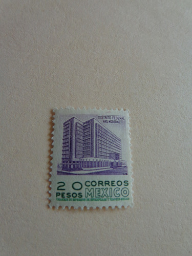 México Sc. 867, Año 1952, Monumento Modernista, Wmk 279.