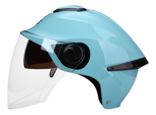 Casco De Moto De Doble Lente A Prueba De Sol General Mujer