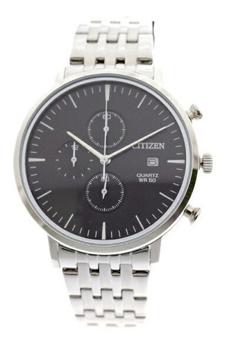 Imagen 2 de 7 de Reloj Citizen Acero Hombre An3610-55e Cronomentro Clasico