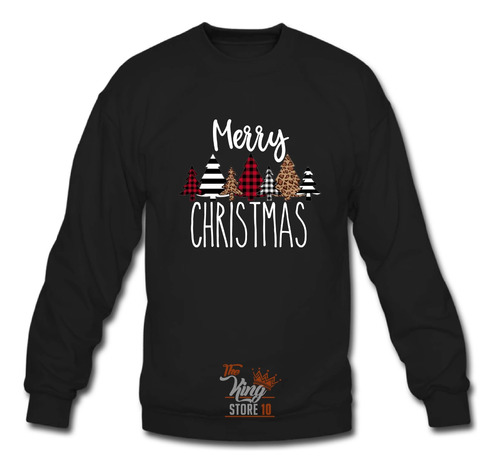 Poleron Polo, Merry Christmas, Navidad, Pinos Diseño Navideño, Xxl / Thekingstore 