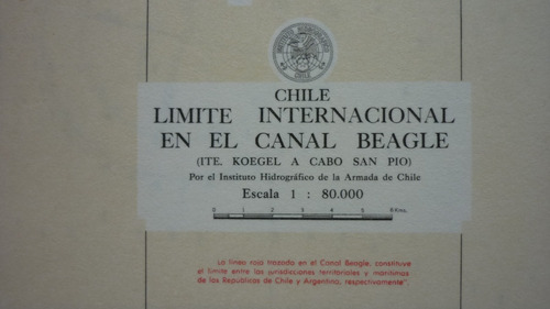 Carta Náutica Tierra Del Fuego Canal Beagle Isla Navarrino