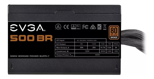 Imagen 9 de 9 de Fuente Evga 500w Reales 80 Plus 500 W Full Wired Gamer Gtia