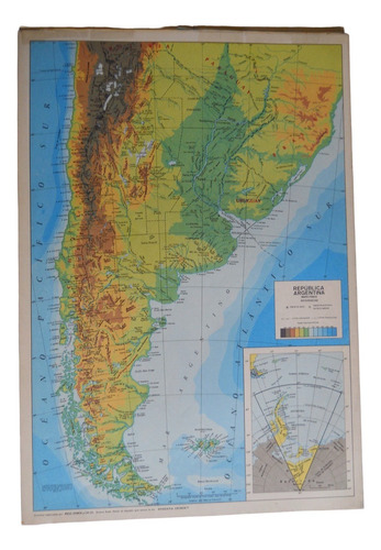 Mapa Rivadavia Nro. 6 República Argentina Físico 31 Unidades