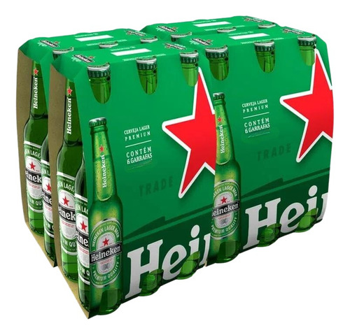 Cerveja Heineken Long Neck 330ml Kit Com 24 Unidades
