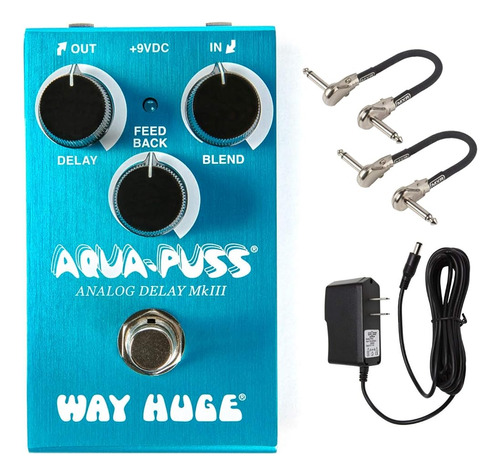 ~? Enorme Wm71 Aqua-puss Analog Delay Effects Pedal Bundle C