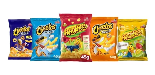 Salgadinho Elma Chips Cheetos Requeijão/Parmesão Pacote com 40/45g