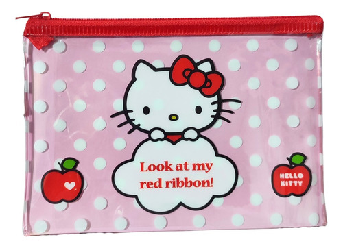 Estuche Plástico Hello Kitty Original Sanrio 20x15cm