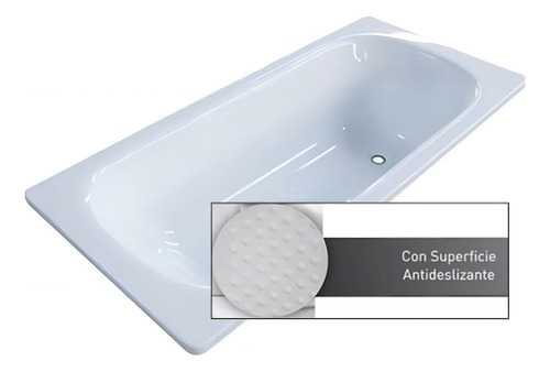 Bañera empotrada Roca sacha de 1700mm X 700mm X 397mm color blanco