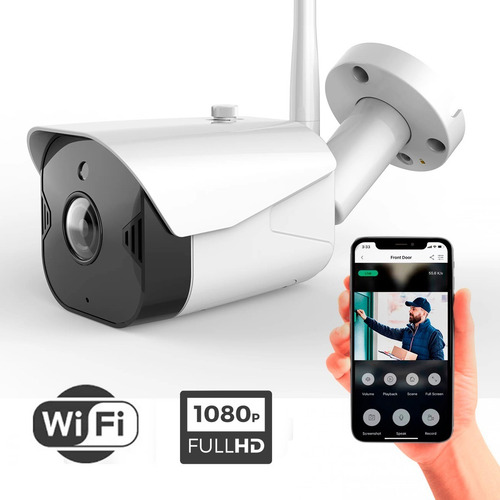 Cámara Wifi Ip Full Hd 1080p Sinovision Exterior Audio Mic