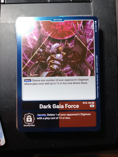 Dark Gaia Force - New Awakening -carta Digimon Brilla Bandai