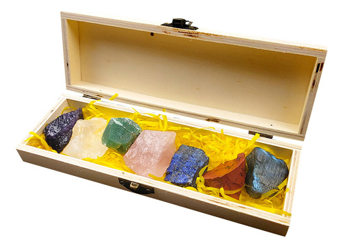 Conjunto De Piedras De Cristal Natural, Piedra Rugosa, Chakr