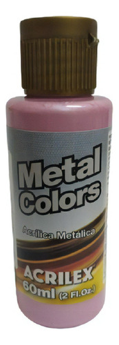 Tinta Acrílica Metal Colors Rosa - 537 - Acrilex - 60ml