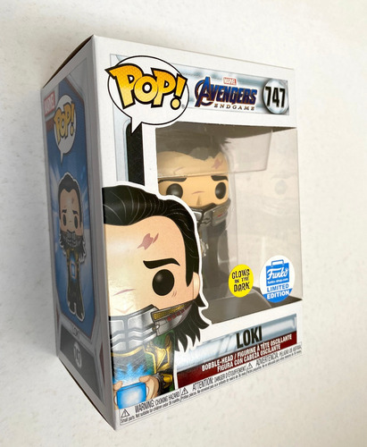 Funko Pop Loki Tesseract Marvel Avengers Endgame Brilla 747