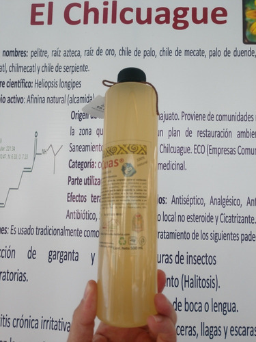 2 Botellas Con 500 Ml De Extracto De Chilcuague (chilcuas)
