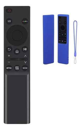 Control Remoto Para Samsung Smart Tv Bn59-01358d AU7000 Para Series Au7000, Au8000, Au8200, Au9000, Q60a, Q70a, Q80a, Qn85a, Qn90a, Qn800a Y Qn900a Netflix Prime Video Mas Funda