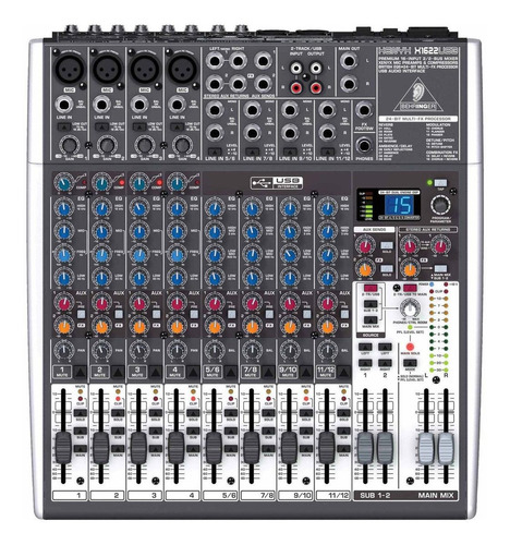 Behringer X1622usb Consola Mezcladora 16 Entradas 2/2 Buses