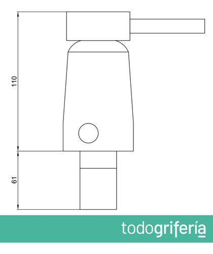 Griferia Bidet Estalgrif Arona Monocomando Cromo
