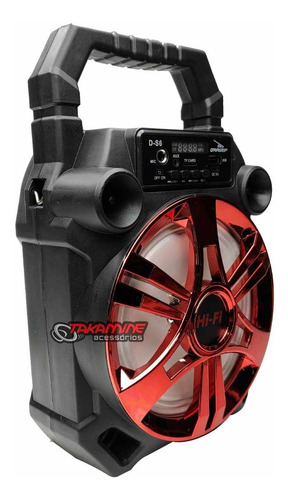 Imagem 3 de 5 de Caixa De Som Portátil Bluetooth Fm Aux Microfone Grasep D-s6