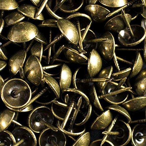 250 Piezas De Tachuelas Tapicera 3/8 PuLG Latn Antiguo