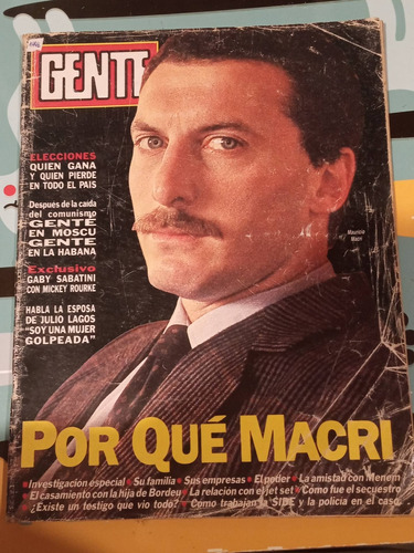 Revista Gente Macri Sabatini 5 9 1991 N1363