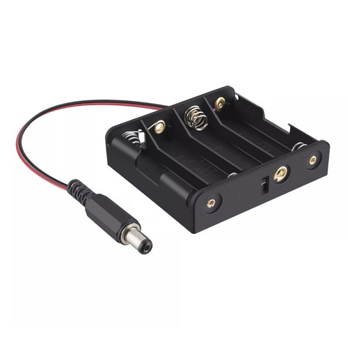 10pz De Portapilas 4 Pilas Aa Con Cable Plug Bateria Doble A