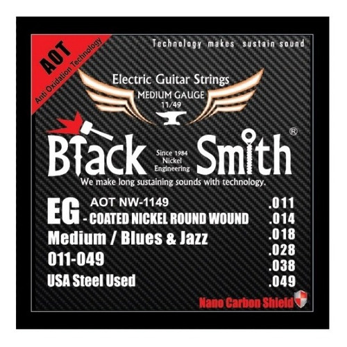Encordado Blacksmith Electrica Aot1149 011-049 Micro Carbon