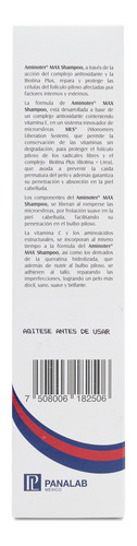 Aminoter Max Shampoo Anticaída Repara Y Protege 300ml