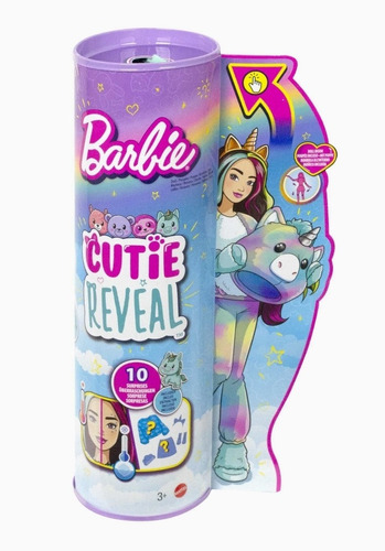 Barbie Cutie Reveal Unicornio Fantasy Series Muñeca Disfraz 