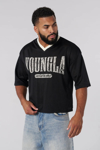 Playera Varsity Camo Cropped Jersey Original