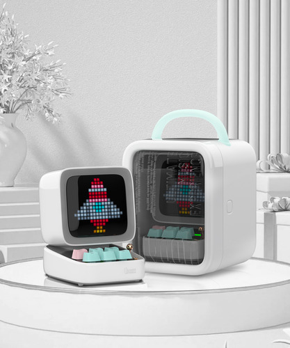 Divoom Ditoo Pixelart Altavoz Bt Retro C/ Pantalla Led Blanc