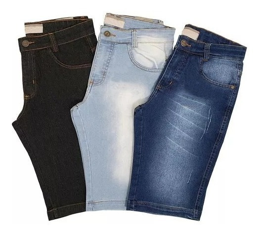 shorts jeans masculino mercado livre