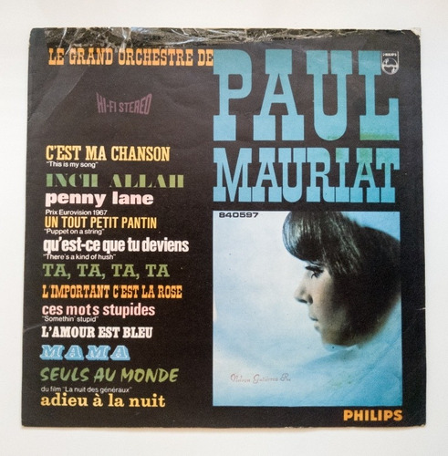 Lp La Gran Orquesta De Paul Mauriat. J 