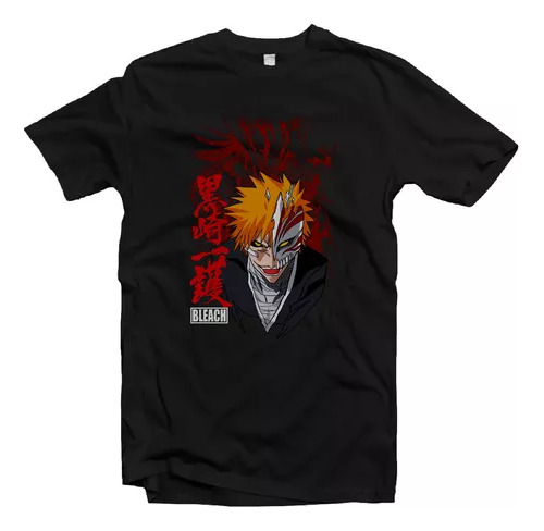 Remera Anime Bleach Ichigo Kurosaki N04 A2 Unisex