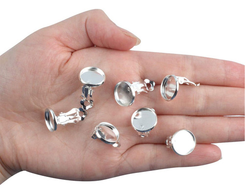 Pendientes En Blanco Con Clip De Acero Inoxidable, 20 Unidad