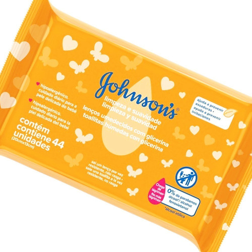 Johnson's Baby Kit X6 Toallitas Humedas Limpieza Suavidad