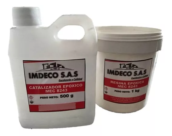  1.5kg Resina Epoxica Pisos,  Mesones Y Madera Transparente