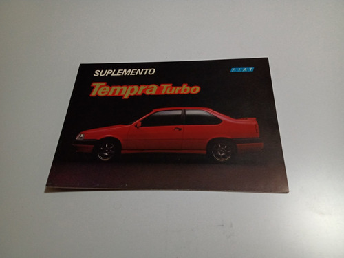 Livreto Suplemento Tempra Turbo Original Fiat