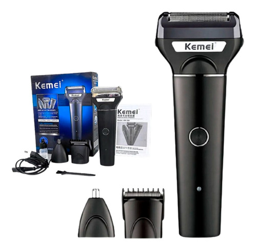 Maquina De Cortar Pelo / Barba Inalámbrica Kemei Km-239 Css