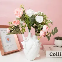 Comprar Florero Manmaohe Con Forma De Corazón Anatómico De Resina, 1