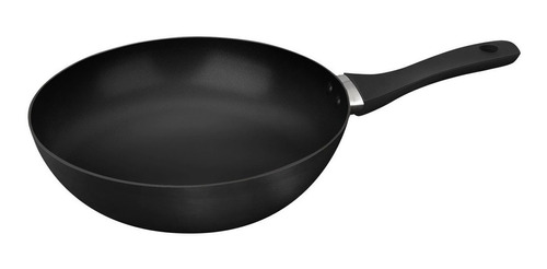 Wok Antiadherente Induccion Hudson 28 Cm Linea Total Black