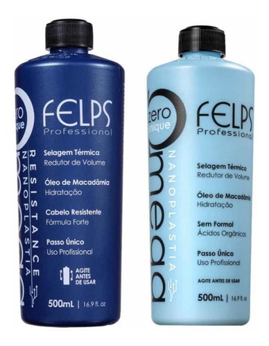 Felps 3 Kits Progressiva Omega Zero Sem Formol 6x500ml 