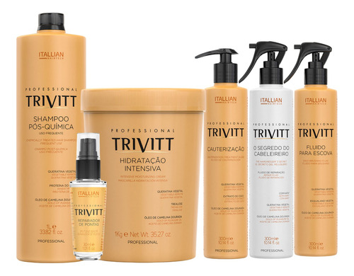 Kit Trivitt Itallian Color Reconstrução Hidrataçao Tratament