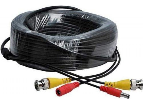 15 Metros De Cable Para Instalar Cámaras Cctv Negro Clicshop